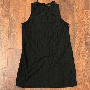 Paper Crane Black Eyelet Lace Sleeveless Dress